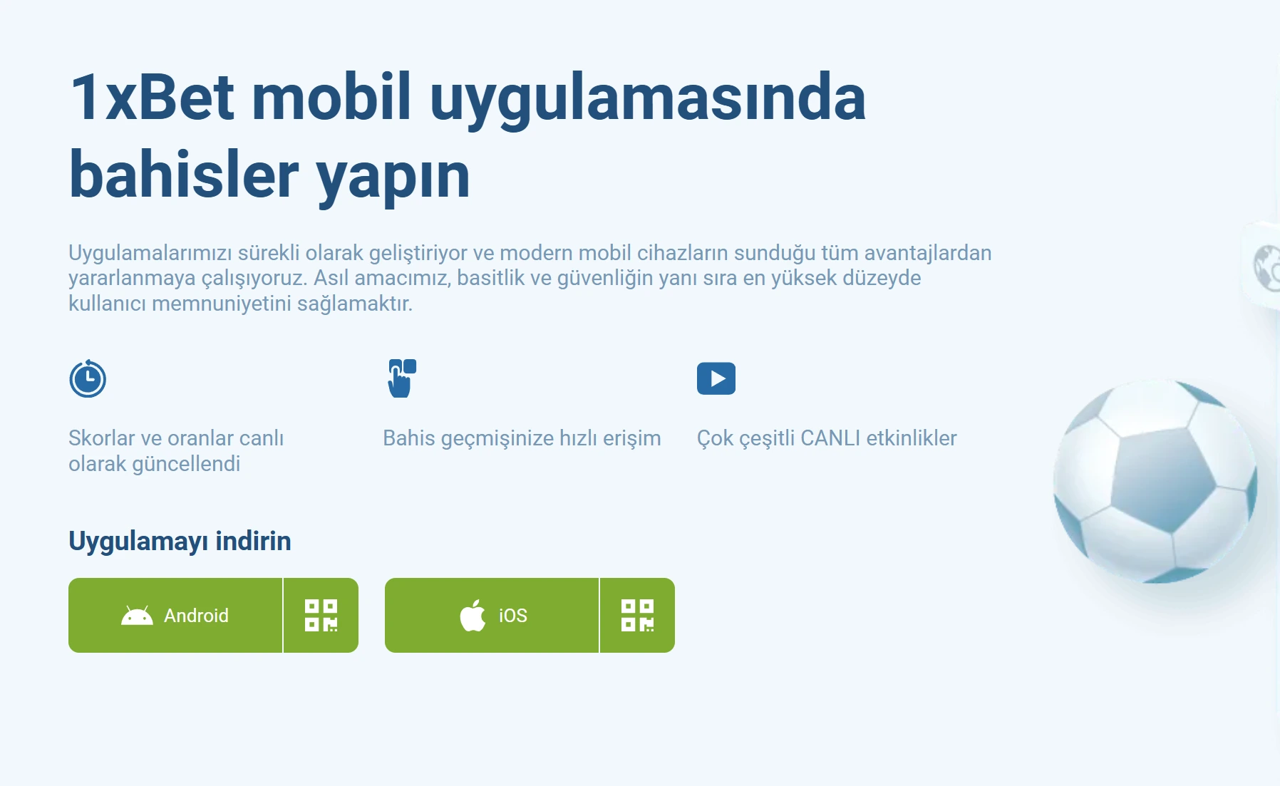 1xBet mobil indir